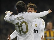 Bóng đá anh, ngoại hạng anh, lịch thi đấu euro 2012, Real Madrid bất bại khi Kaka đá bên cạnh Oezil